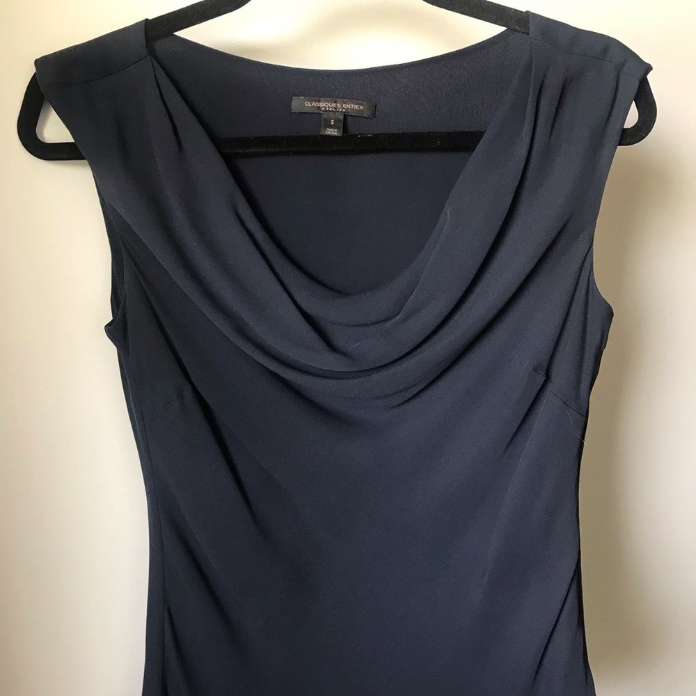 Classiques Entier Atelier Silk top in Ink Navy.